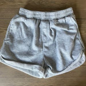 light gray shorts